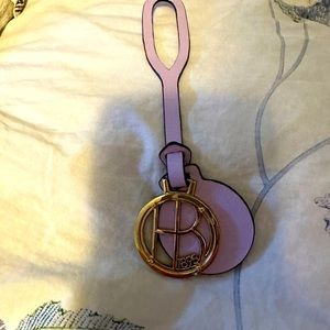 Lovely pink leather key chain